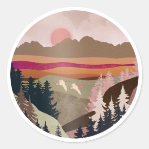 Sticker Rond Oie d'été