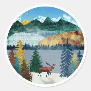 Sticker Rond Oie du soleil