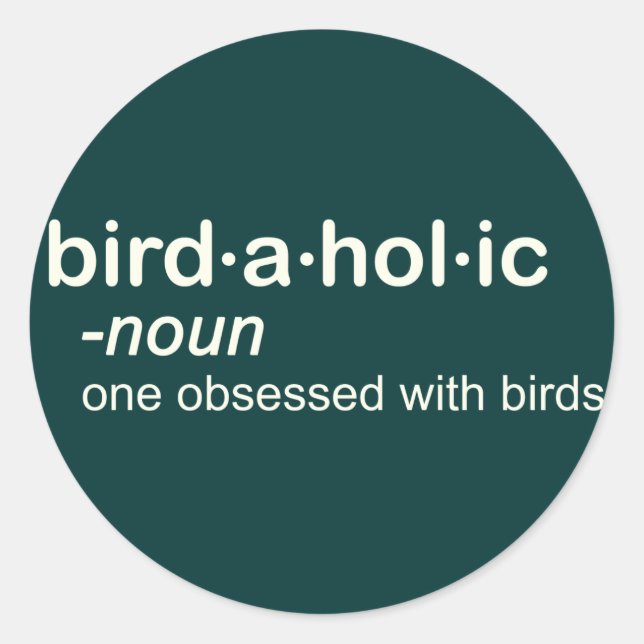 Sticker Rond oiseau a hol ic (Devant)