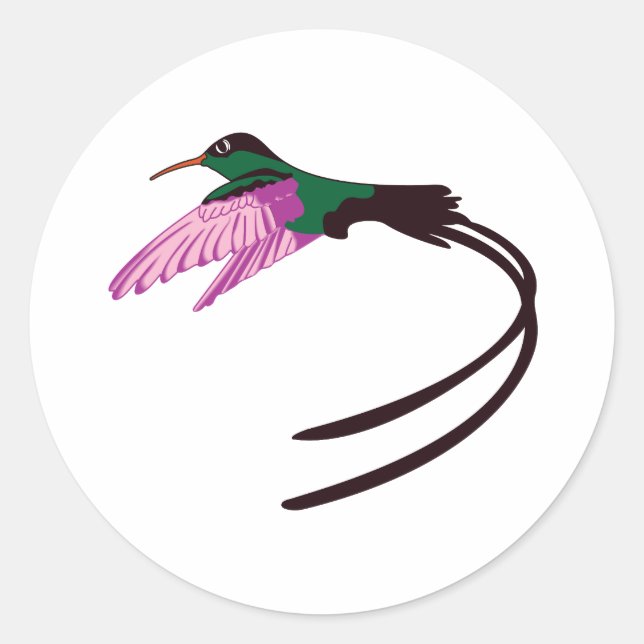 Sticker Rond Oiseau jamaïcain (Devant)