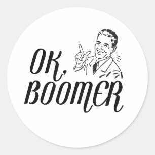 Sticker Rond OK Boomer
