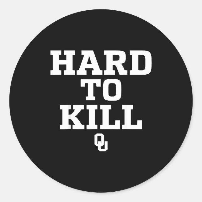 Sticker Rond Oklahoma Hard To Kill  (Devant)