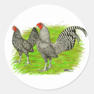 Sticker Rond Old English Game