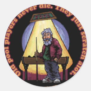 Sticker Rond Old Pool