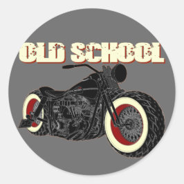 Sticker Rond - Old school Bobber-3