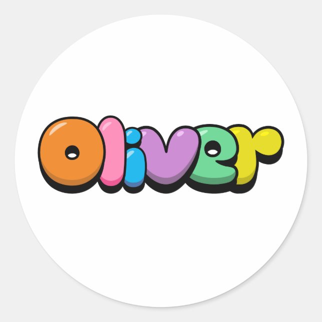 Sticker Rond Oliver (Devant)