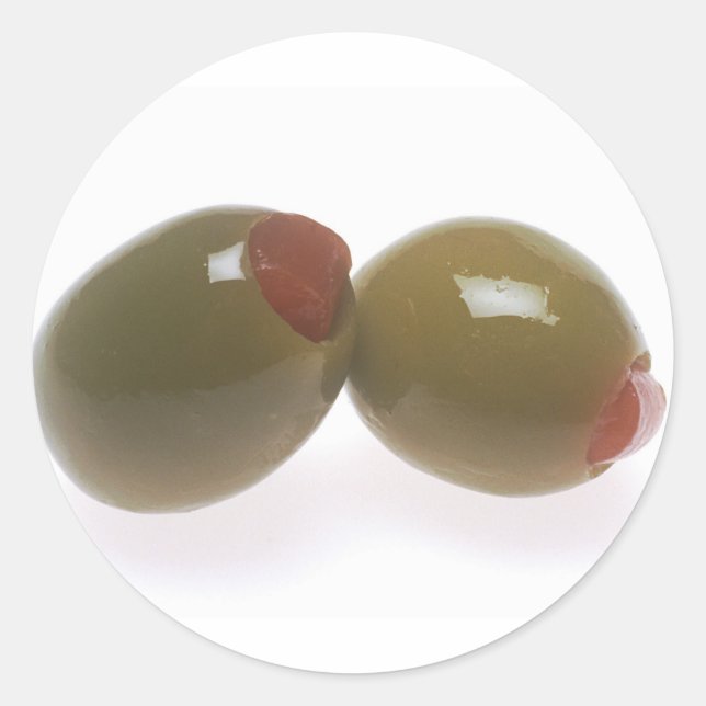 Sticker Rond Olives vertes (Devant)