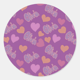 Sticker Rond Olivia