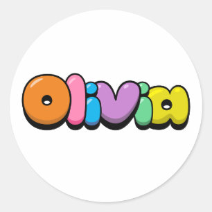 Sticker Rond Olivia