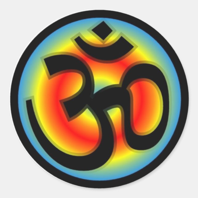 Sticker Rond Om_coloré (Devant)