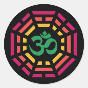 Sticker Rond Om Dharma