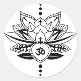 Sticker Rond OM Lotus