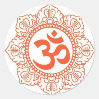 Sticker Rond om shanti