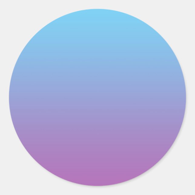 Sticker Rond Ombre bleu et violet (Devant)