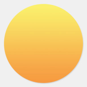 Sticker Rond Ombre jaune et orange