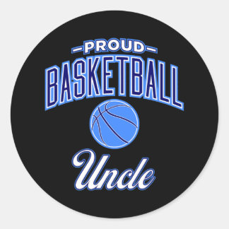 Sticker Rond Oncle de basketball