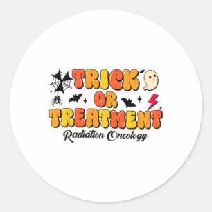 Sticker Rond Oncologie Du Rayonnement De Trick Ou De Traitement