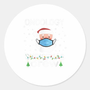 Sticker Rond Oncologie Infirmière Noël Cadeau Tee Oncol