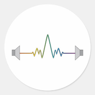 Sticker Rond onde sonore