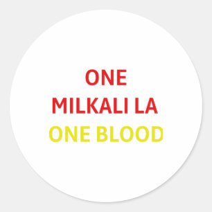 Sticker Rond One Milkali La One Blood