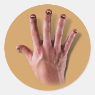 Sticker Rond Ongles des doigts