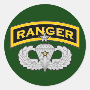 Sticker Rond Onglet Ranger & Ailes de saut senior - Combat