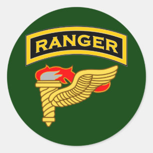 Sticker Rond Onglet Ranger et badge Pathfinder