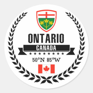 Sticker Rond Ontario