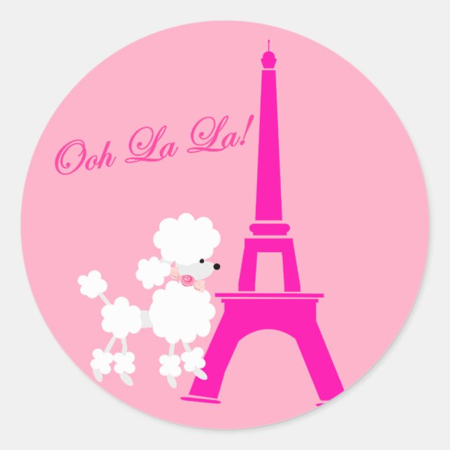 Sticker Rond ♥ Ooh La La ! ♥ (Devant)