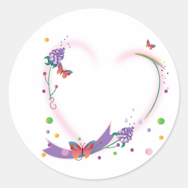 Sticker rond Open-Heart (Devant)