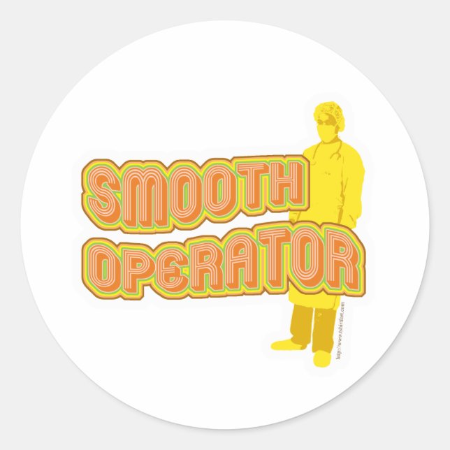 Sticker Rond Opérateur lisse (Devant)