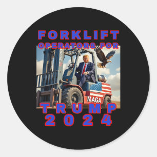 Sticker Rond Opérateurs De Remorquage Pour Trump