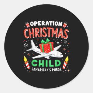 Sticker Rond Opération Enfant de Noël Bourse des Samaritains