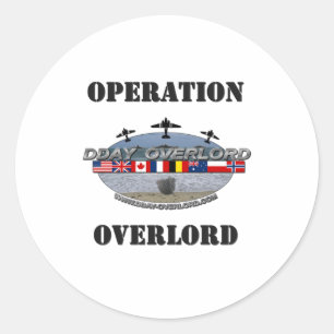 Sticker Rond Operation Overlord 1944