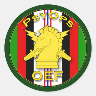 Sticker Rond Opérations psychologiques OIF - Afghanistan