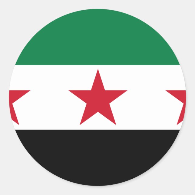 Sticker Rond opposition syrienne (Devant)