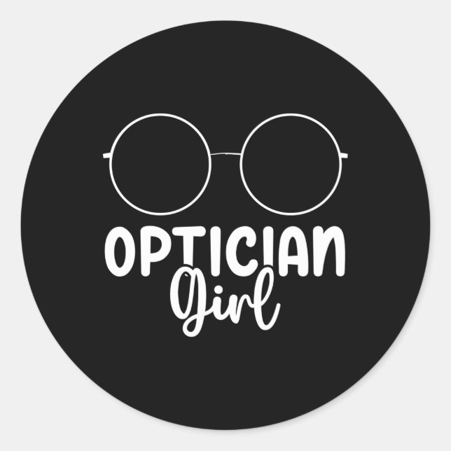 Sticker Rond Opticien (Devant)