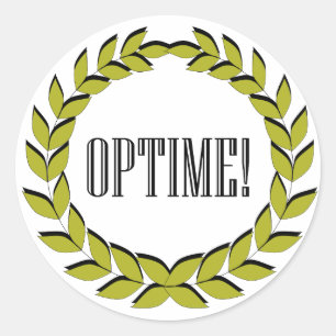 Sticker Rond Optime ! L'excellent travail !