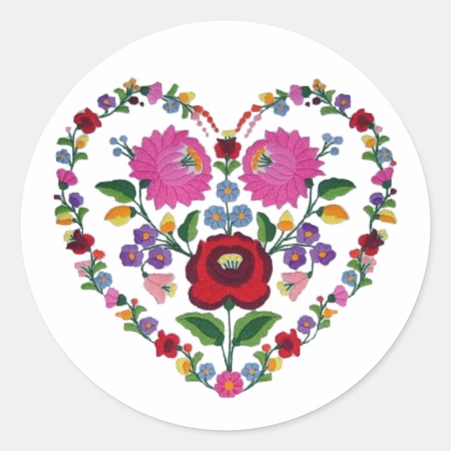 Sticker Rond OPUS CHANGEABLE COEUR hongrois (Devant)