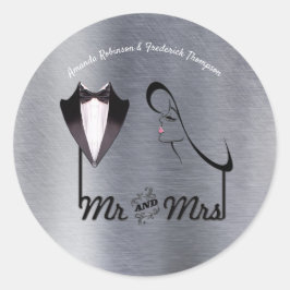 Sticker Rond Or, argent - laiton moderne