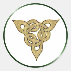 Sticker Rond Or celtique