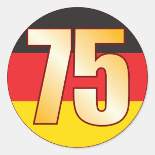 Sticker Rond Or de 75 ALLEMAGNE