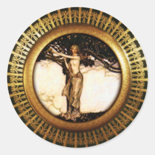 Sticker Rond Or de Freya