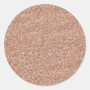 Sticker Rond Or rose