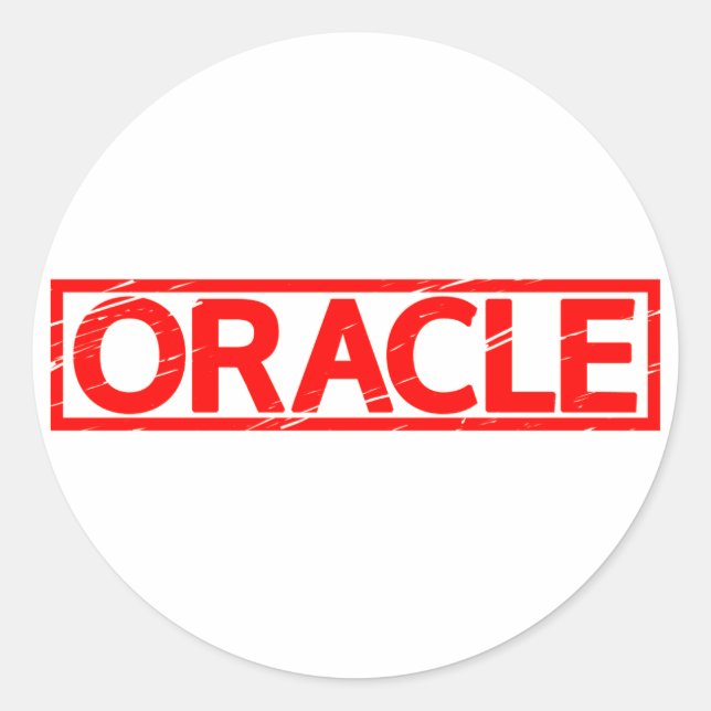 Sticker Rond Oracle emboutissent (Devant)