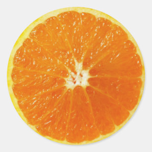 Sticker Rond Orange