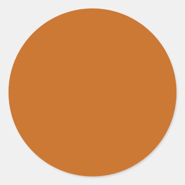 Sticker Rond orange alliée (couleur solide) (Devant)
