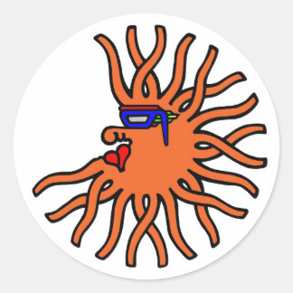 Sticker Rond Orange Migrozalt