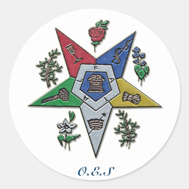 Sticker Rond Ordre De L'Étoile Orientale (Devant)