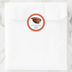 Sticker Rond Oregon State Beavers   Tête de castor